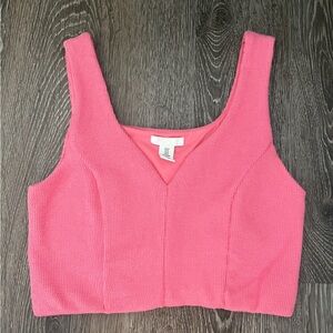 Hot pink crop top